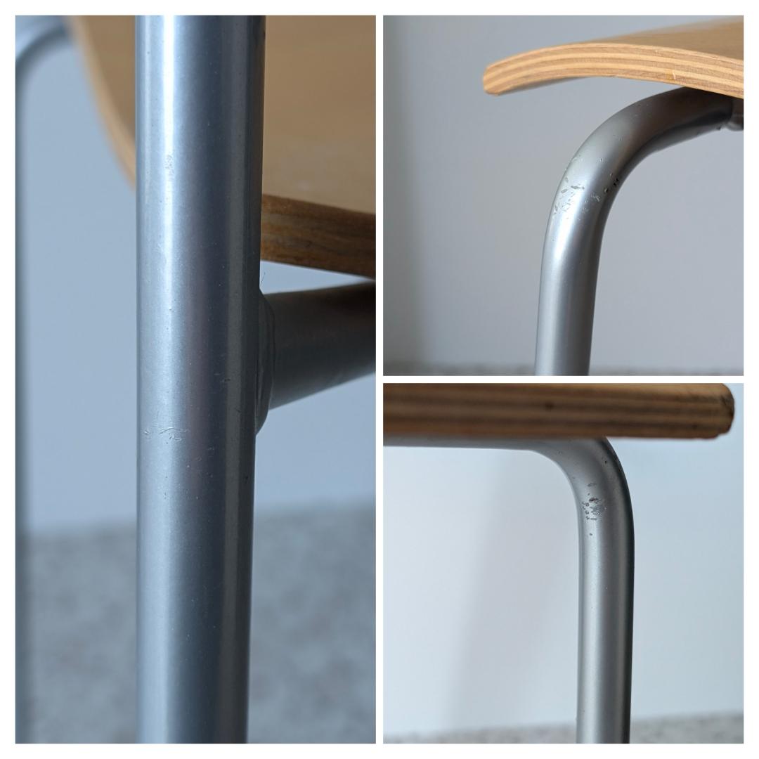 90s ビンテージ ラムホルツ キャンパス プライウッド チェア スチール 椅子