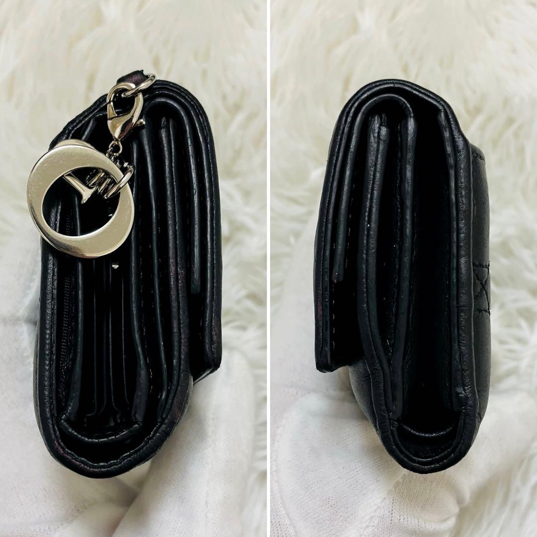 【ららり】極美✨ディオール✨三つ折り財布 カナージュ ロータス