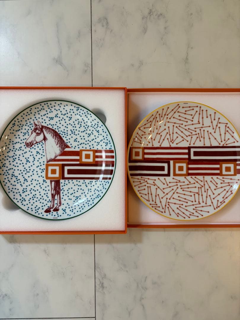 【♪2枚セット】エルメス HERMESイポモビル　デザートプレート⭐︎公式正規品