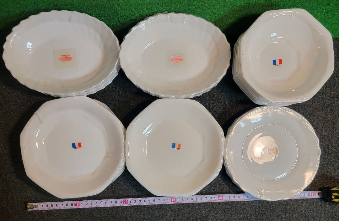 【過去のヤマザキ春のパンまつり】白いシリーズ皿 6枚4種 計36枚