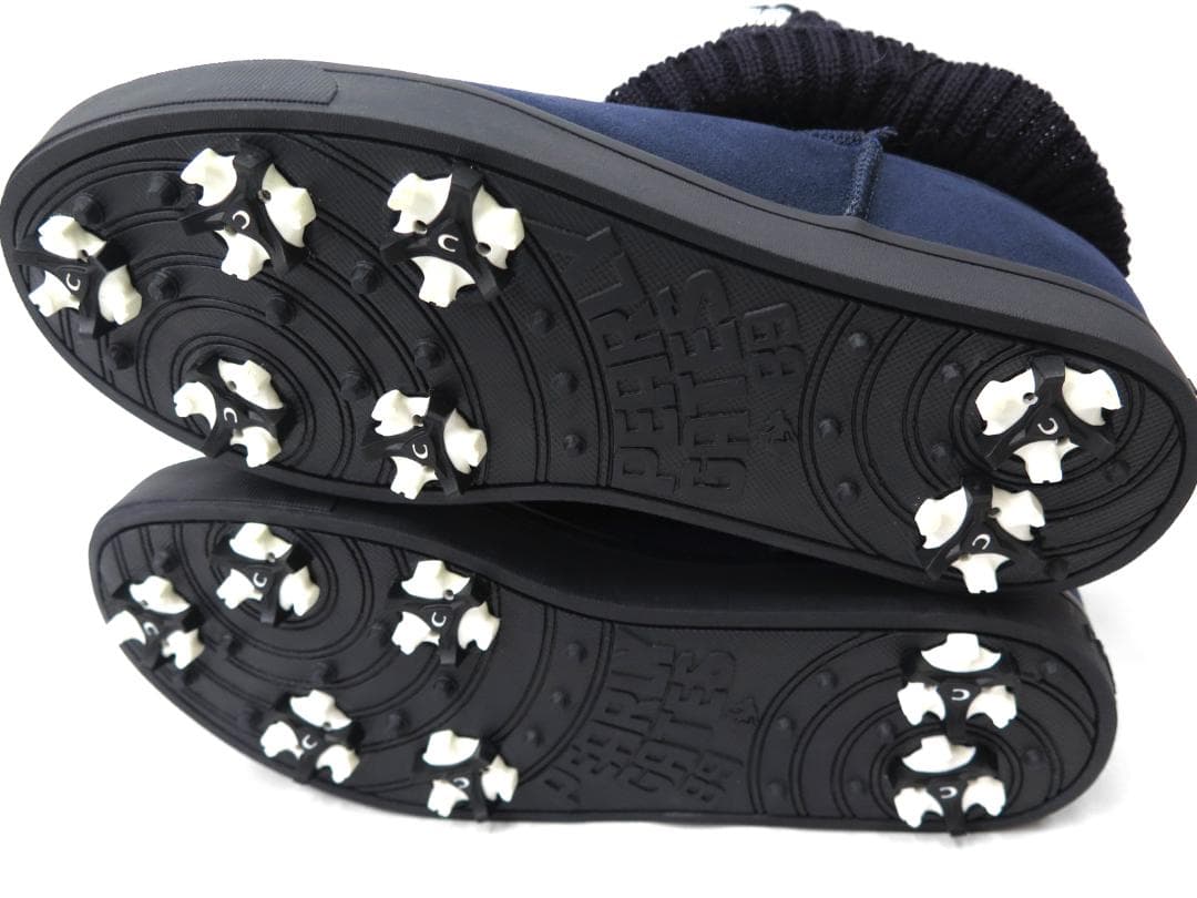 展示品●パーリーゲイツ●ヌバック×リブニット　ゴルフショートブーツ　24.5cm