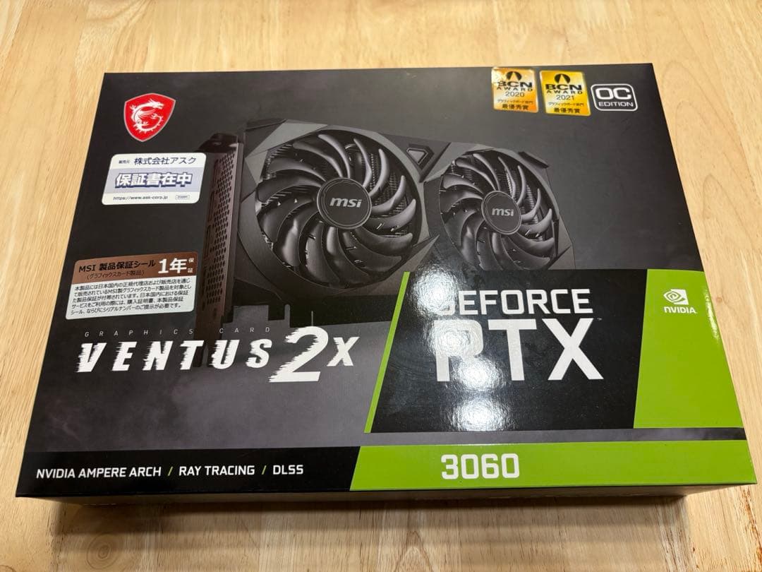 【msi】GeForce RTX™ 3060 VENTUS 2X 12G OC