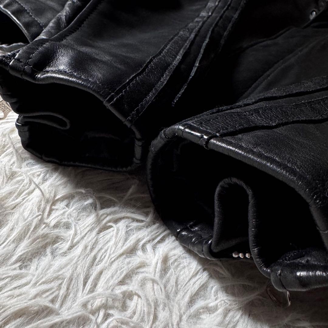 美品/激レア✨schott ライダースジャケット　147 本革　ブラック　38