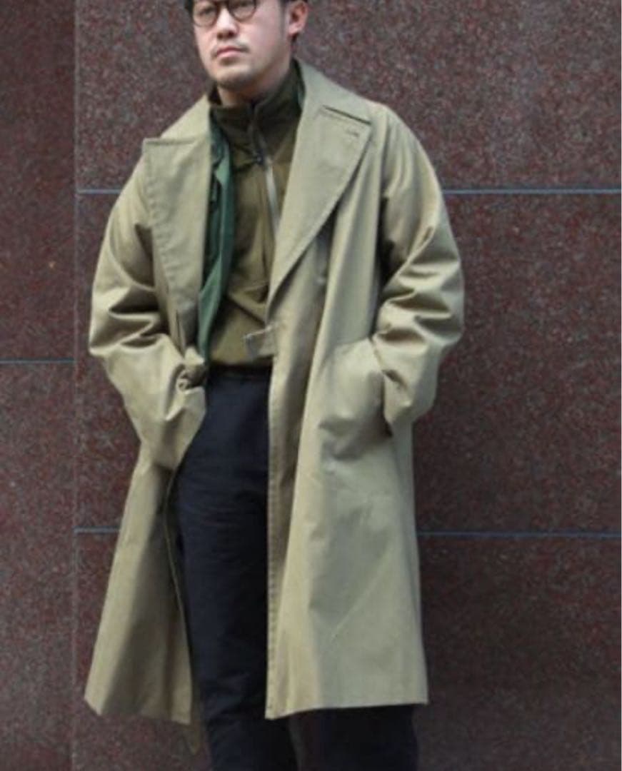 comoli 2018SS コットンギャバジンタイロッケンコート サイズ2