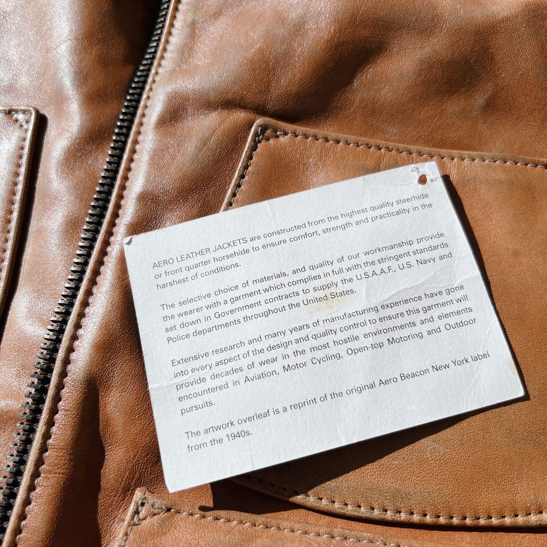 美品✨エアロレザー　Aero leather レザージャケット　ライダース