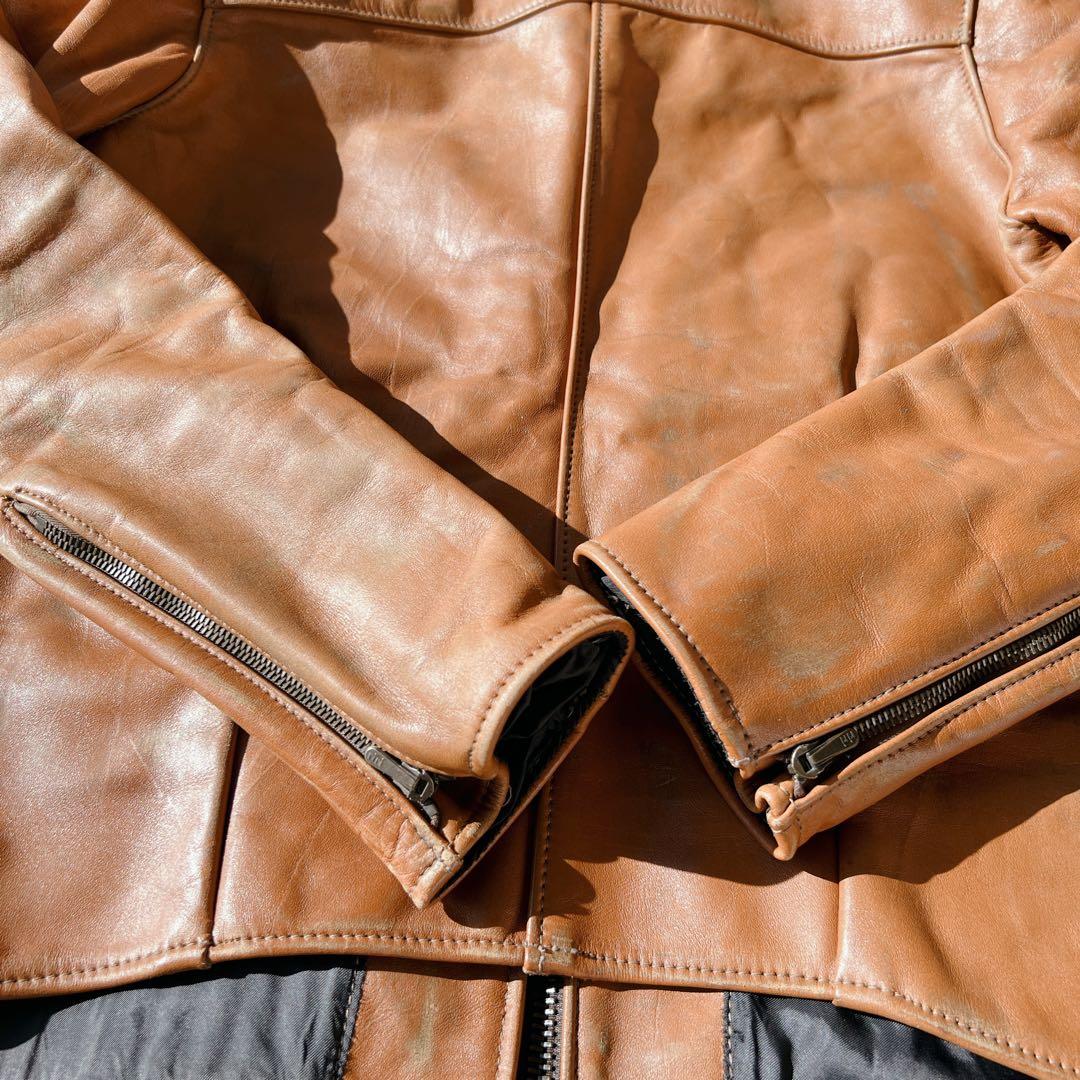 美品✨エアロレザー　Aero leather レザージャケット　ライダース