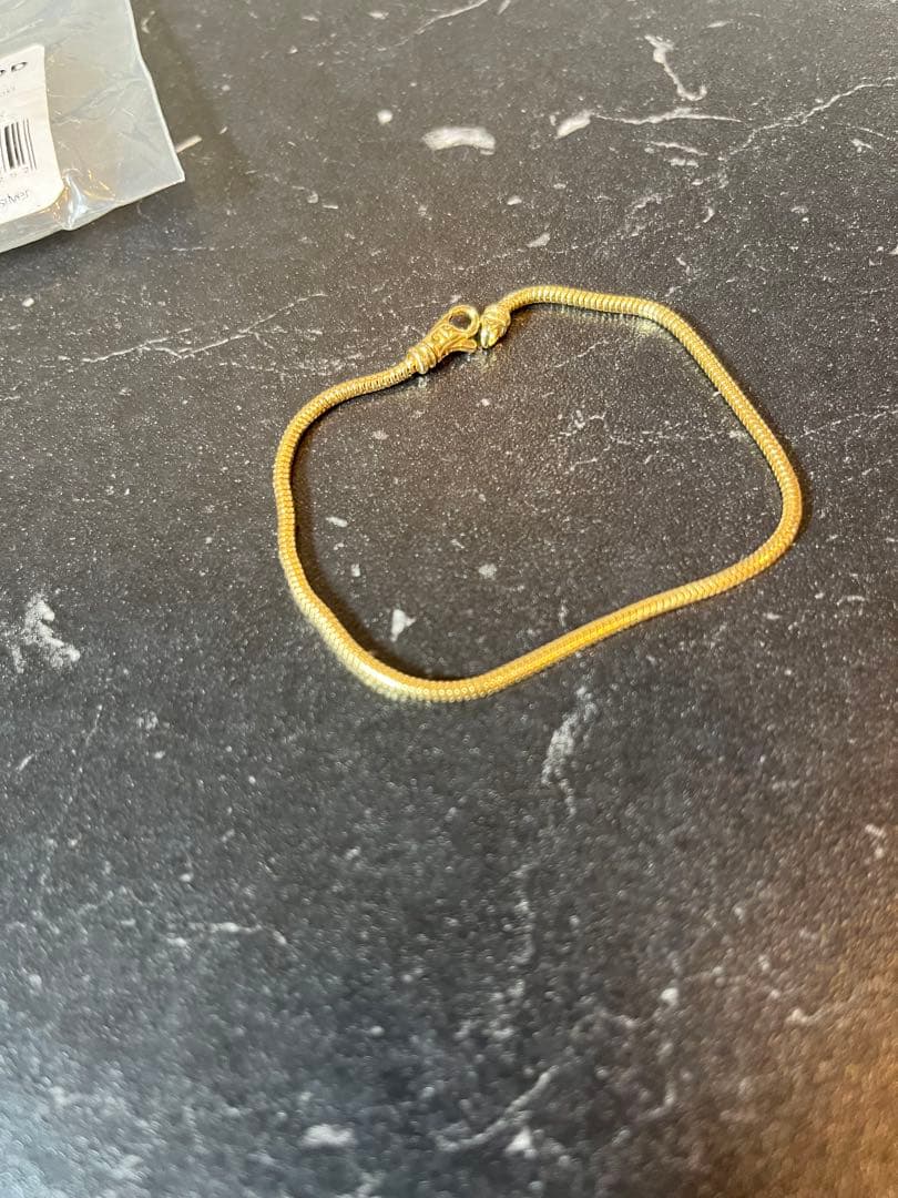 アクセサリー TOMWOOD Snake Bracelet Slim Gold 7inch