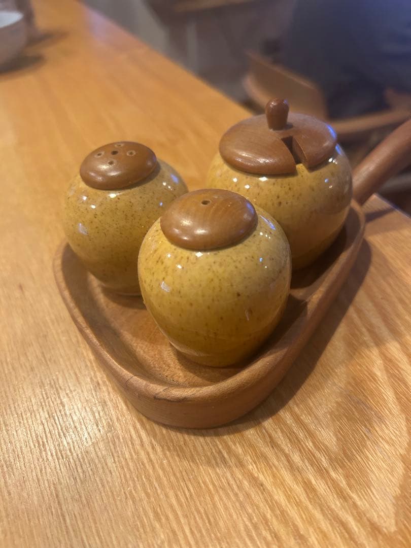 ヴィンテージJie Gantoftaジイ ガントフタ 調味料セット トレイ付