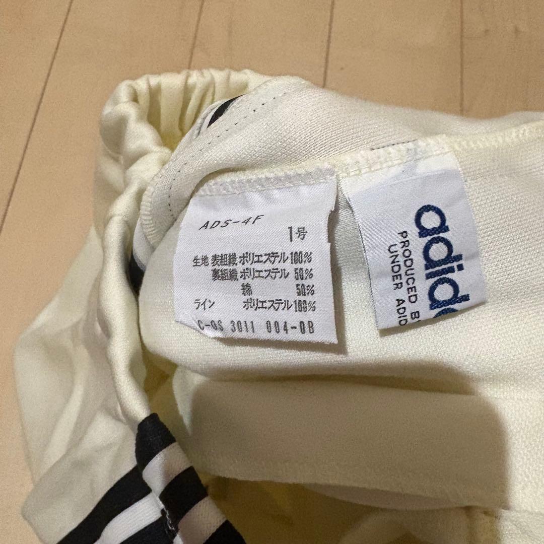 80s adidas トラックジャケット　セットアップ 白黒1号