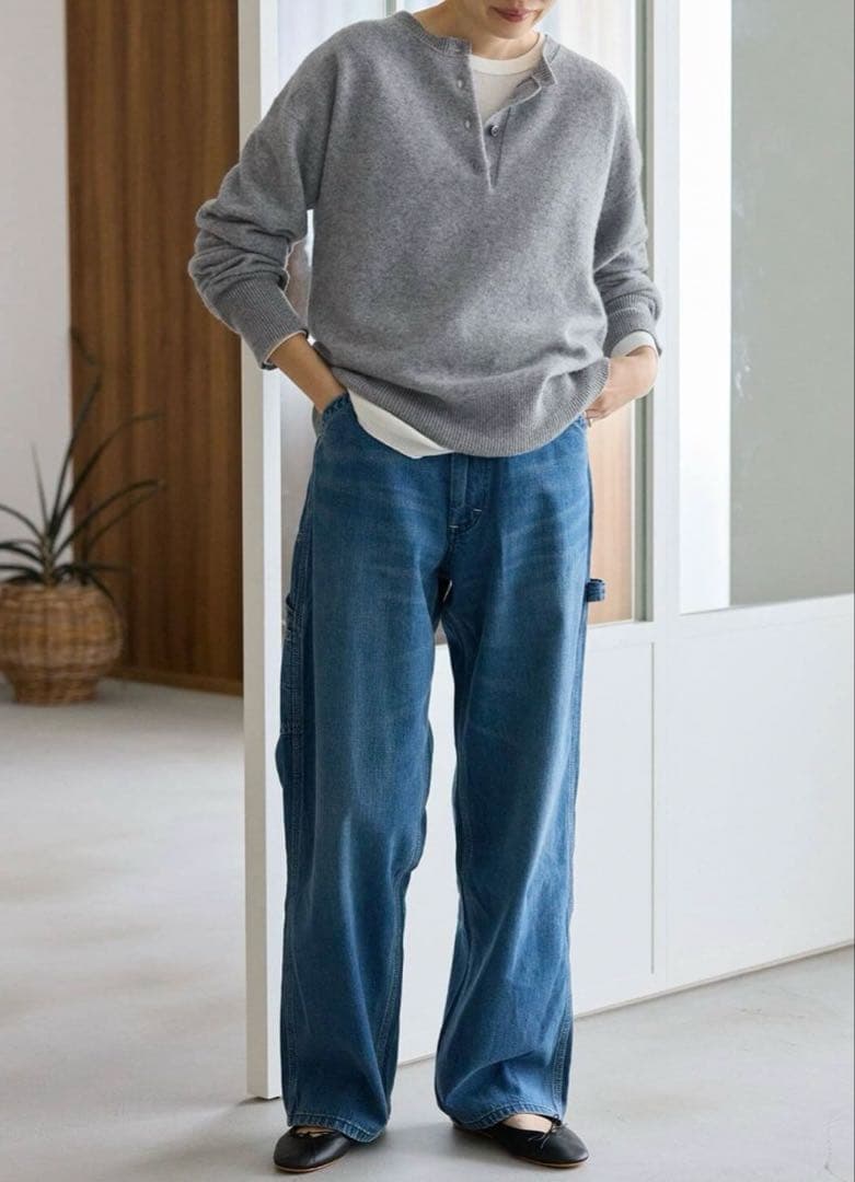 slobeiena ニット echecsヘンリープルオーバー