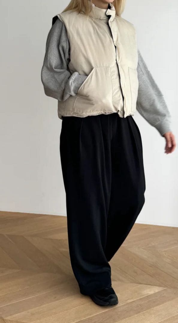 CANAL JEAN リバーシブルコンパクトダウンベスト