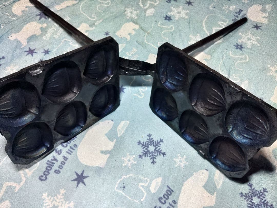 鋳物焼型栗六個取りたい焼き器