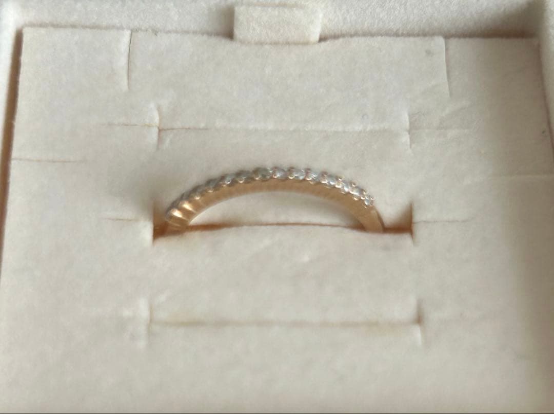 4℃ ハーフエタニティリング　K18 ピンクゴールド