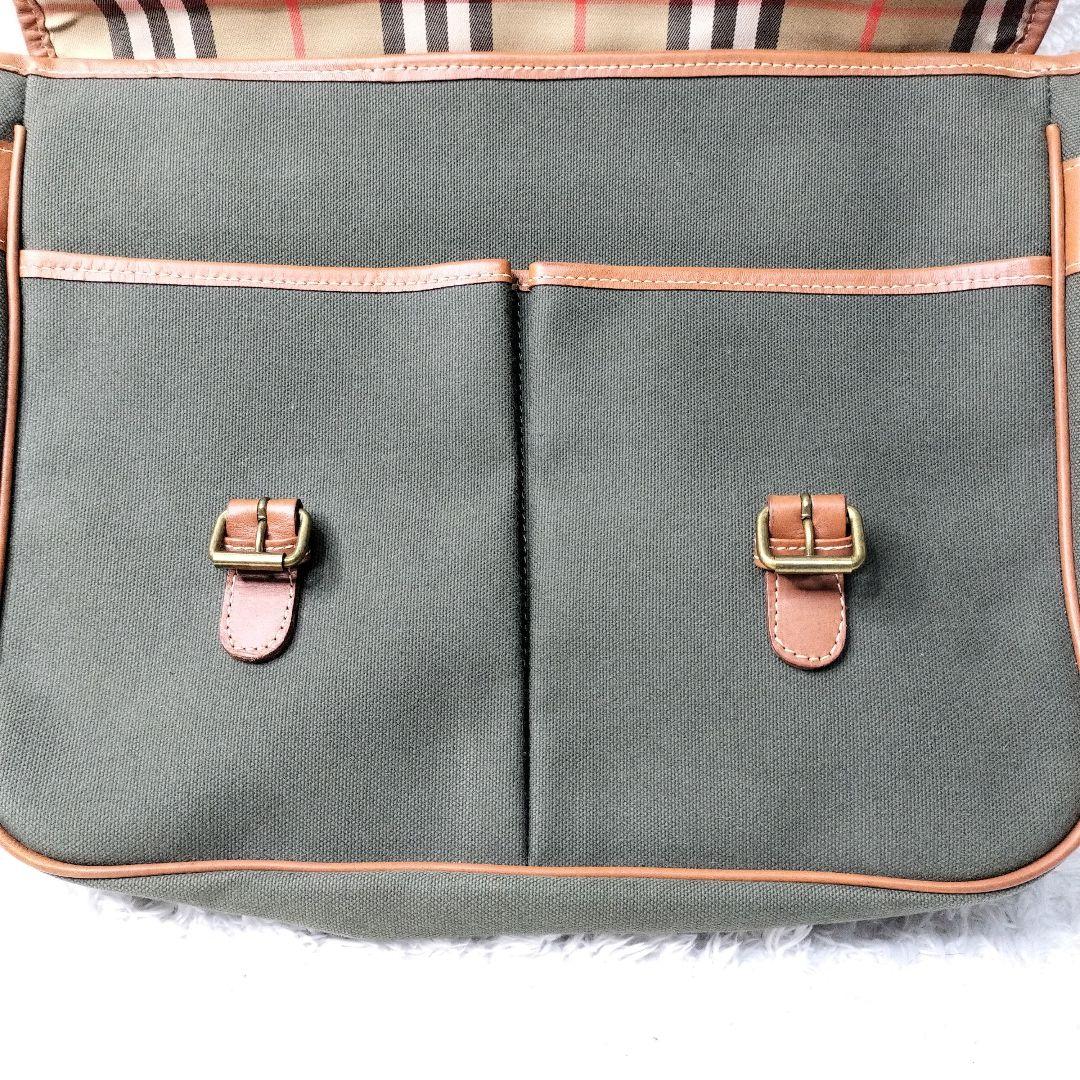 バーバリー　メッセンジャーバッグ ホースロゴ　A4可 2way　ノバチェック