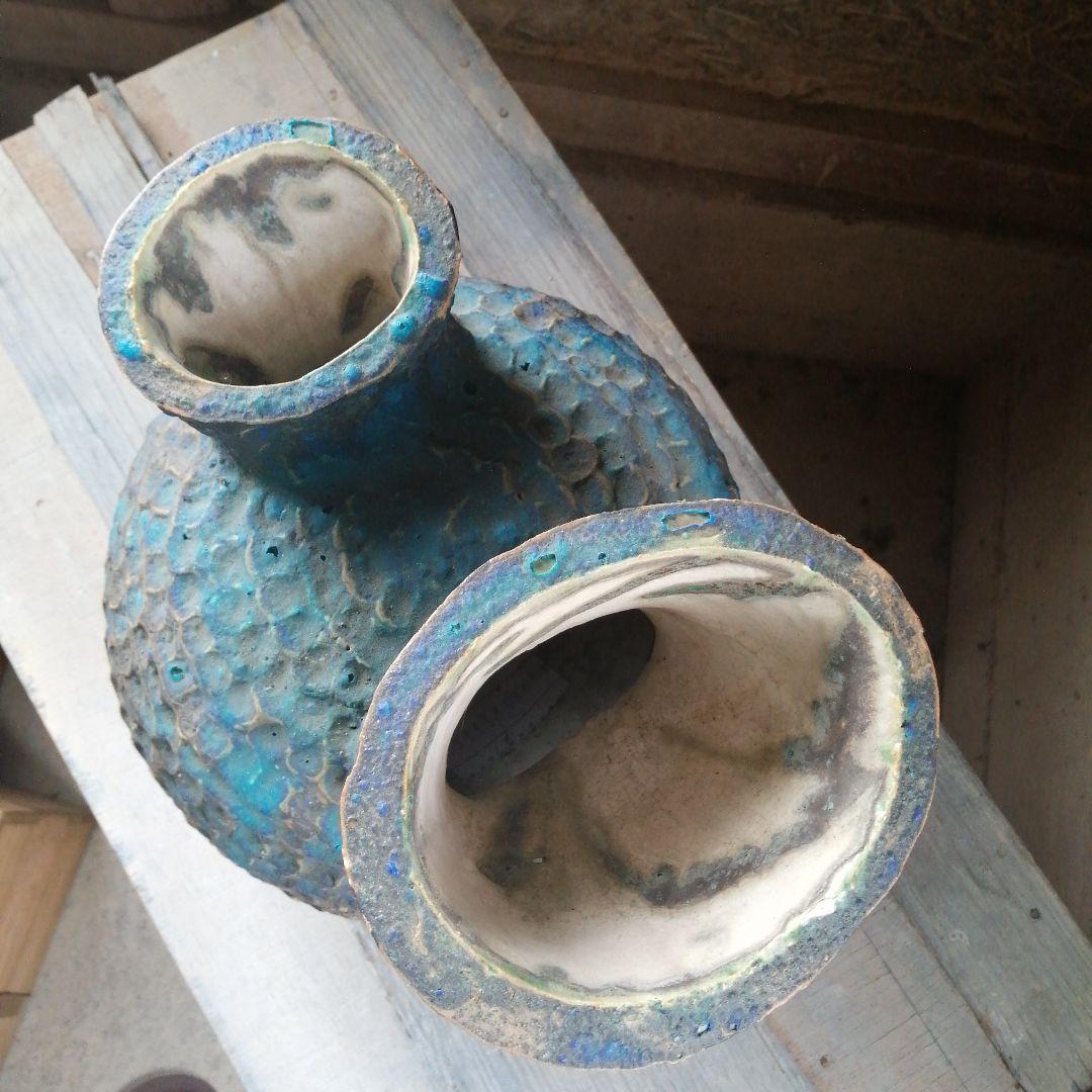 青釉土瓶形花瓶　32cm