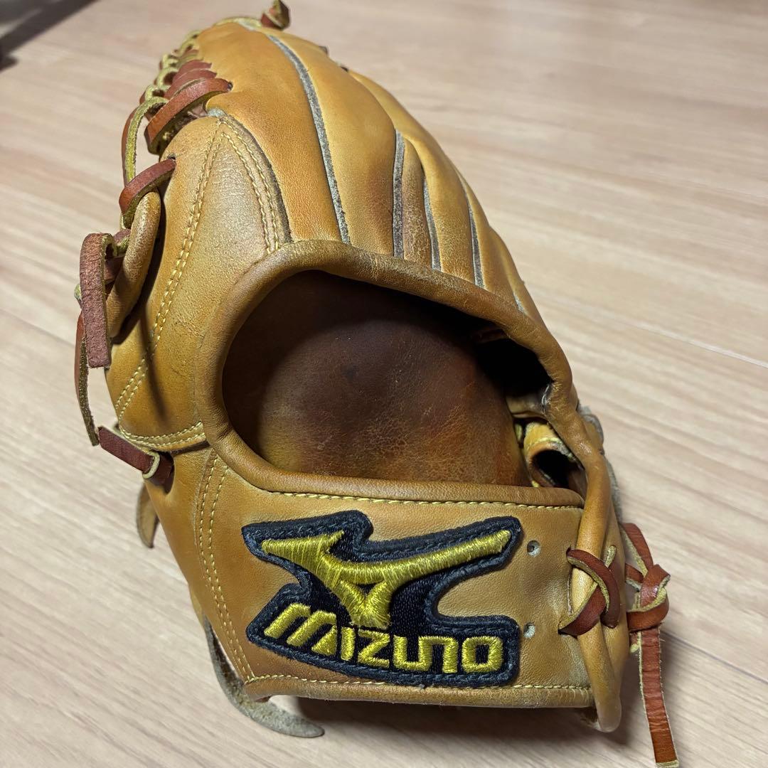 値下げ中　ミズノプロ　硬式　イエロー　左利き　左投げ　型◎ 即戦力