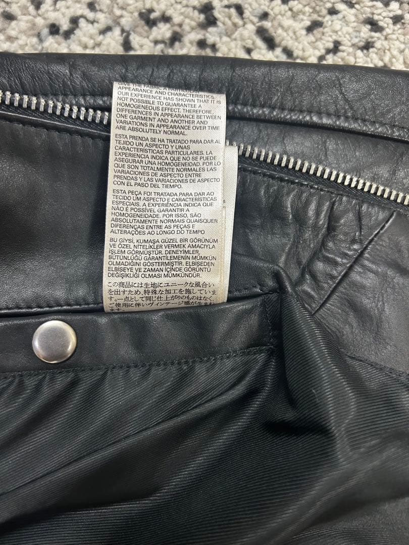 ディーゼル　レザージャケット　ライダース　シングル　ブラック　牛革