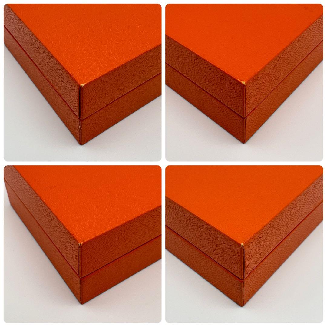 HERMES 空箱のみ ギフトBOX オレンジ 袋付き ショッパー 長方形