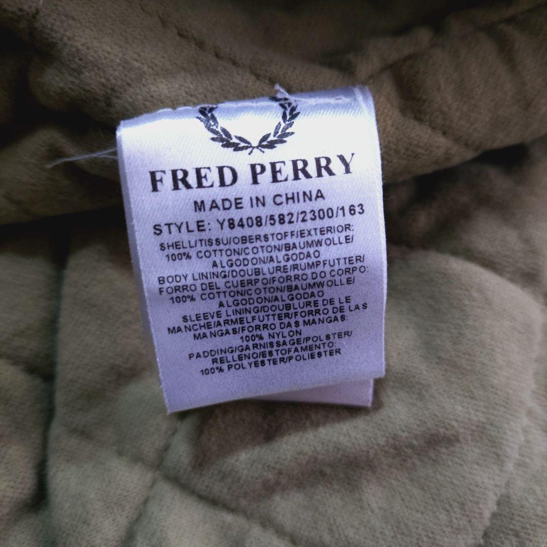 90s FRED PERRY キャップショルダー 中綿ジャケット M