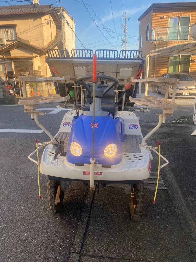 イセキ 田植機 PQ4-VS 4条ガソリンエンジンリコイルスタート愛知県引取限定