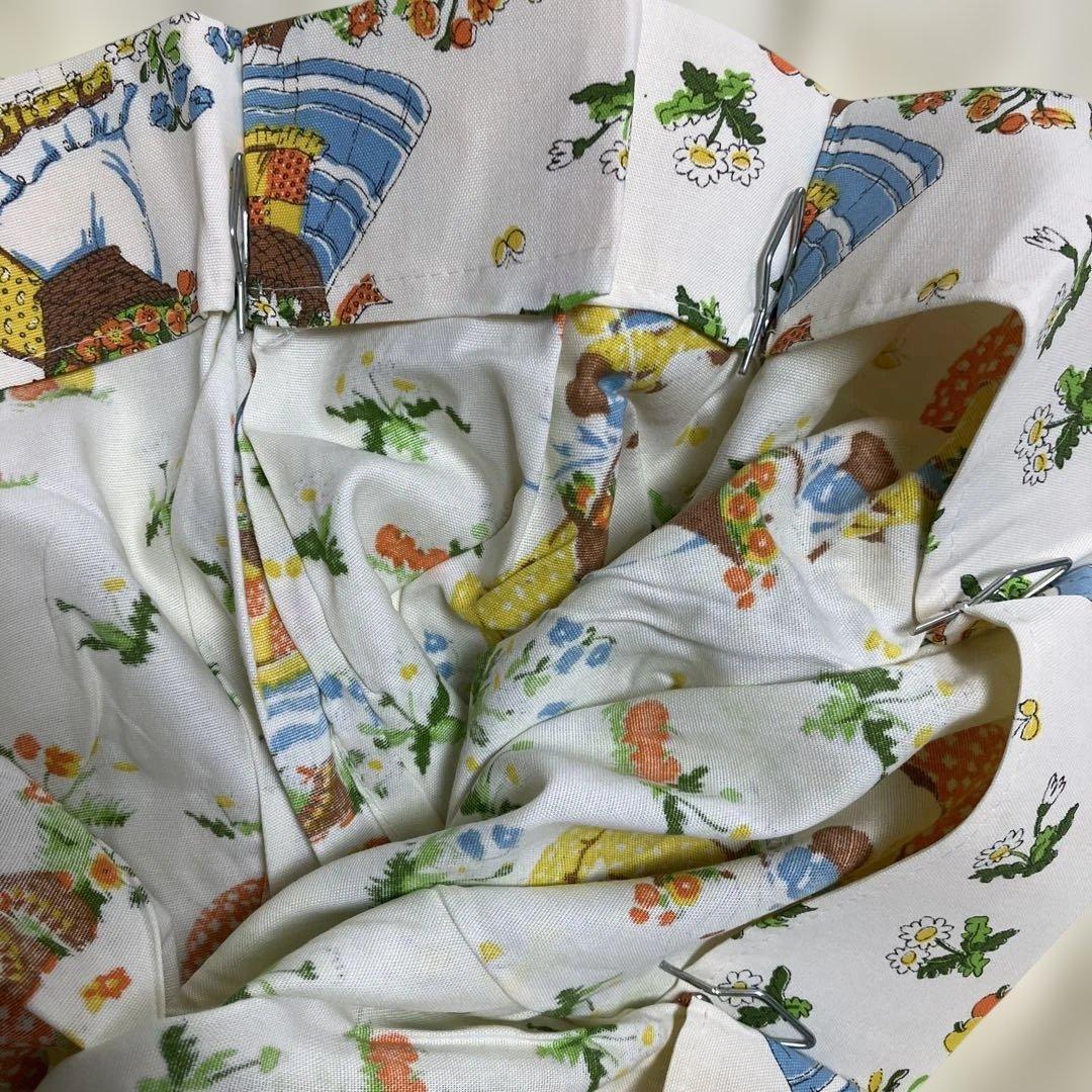 新品未使用！昭和レトロなカーテン　2枚セット