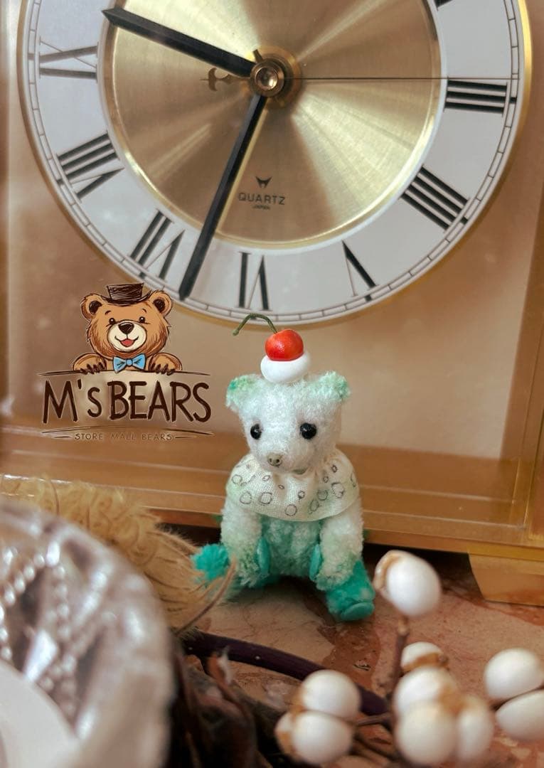 M’s BEARS モールベア　クリームソーダ　全体8.0cm