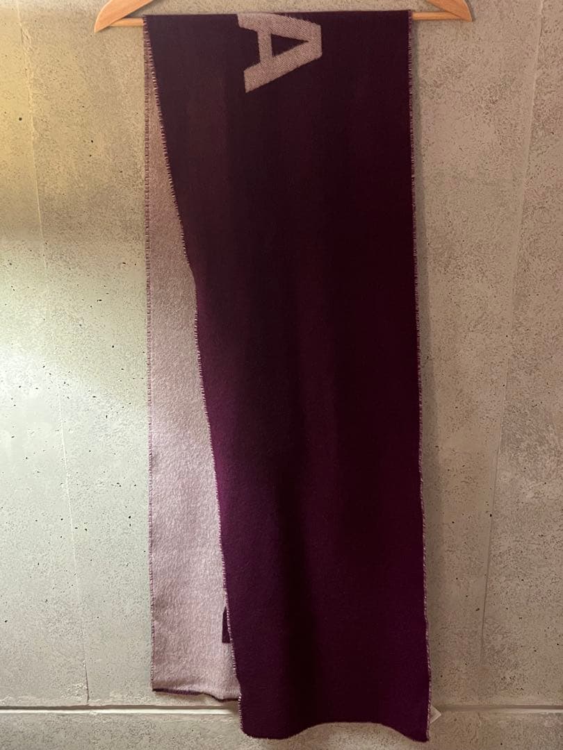 BALENCIAGA ウールマフラー パープル