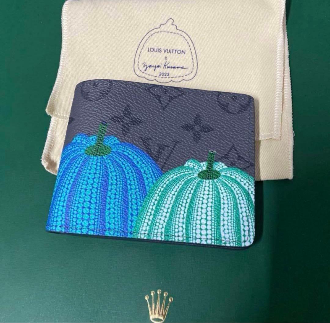 希少！草間彌生&ルイヴィトン　コラボ　財布　未使用　LV スレンダー