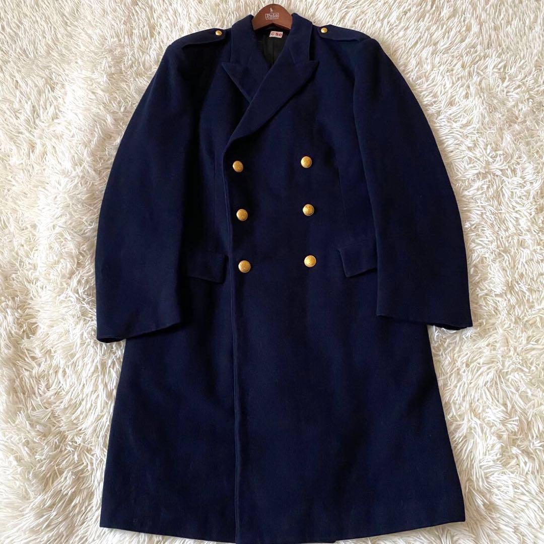 【美品✨】ナポレオン ダブルチェスターコート スウェーデン軍 ネイビー XL