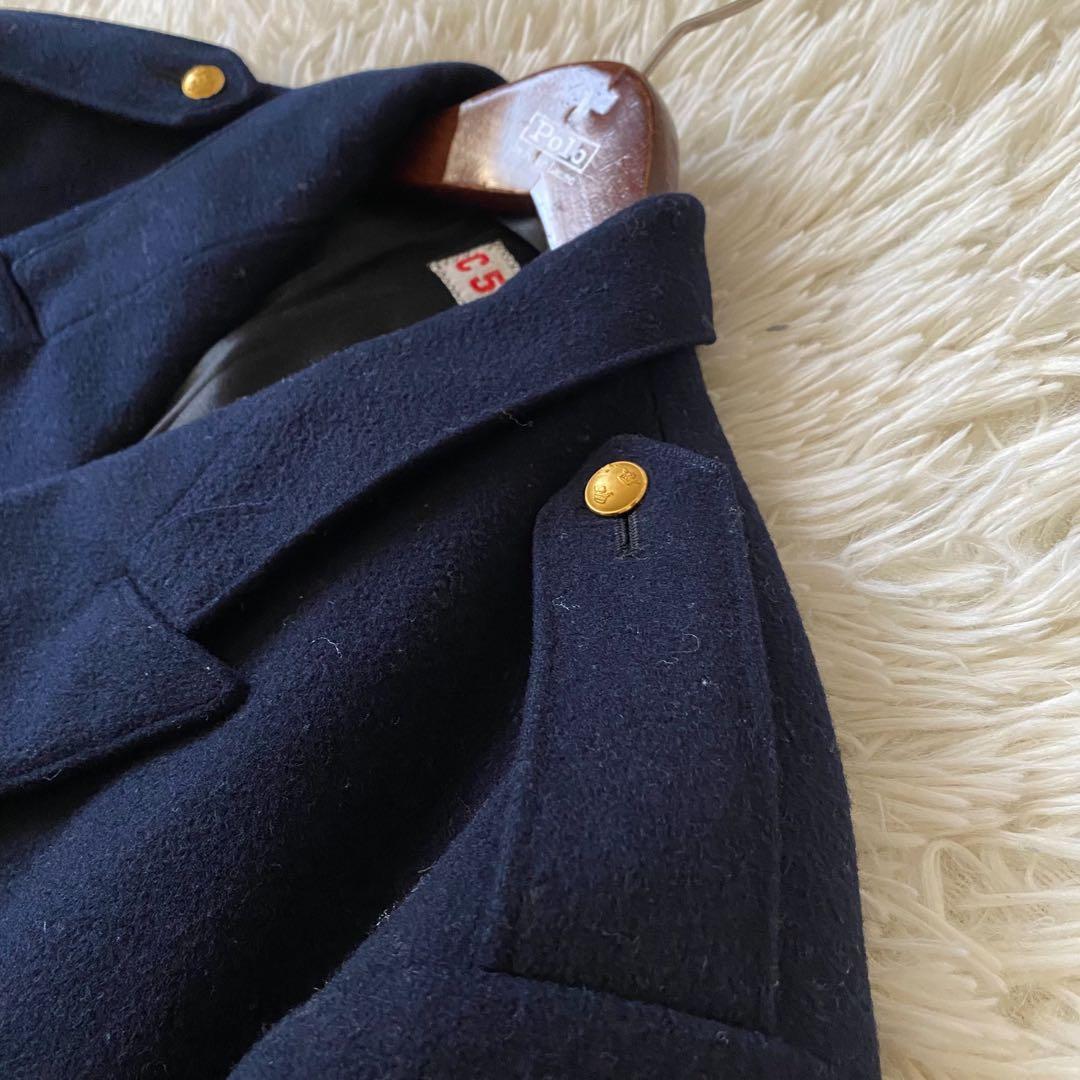 【美品✨】ナポレオン ダブルチェスターコート スウェーデン軍 ネイビー XL
