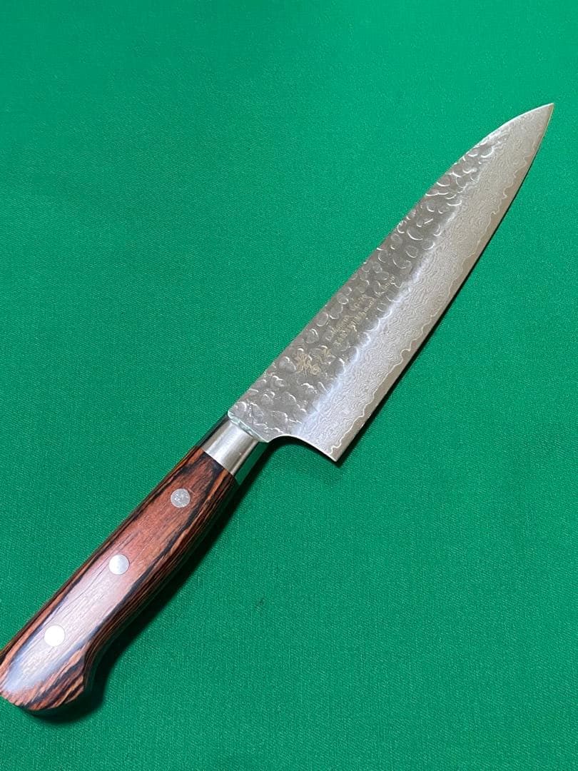堺孝行　33層槌目ダマスカス　牛刀6寸(18センチ)