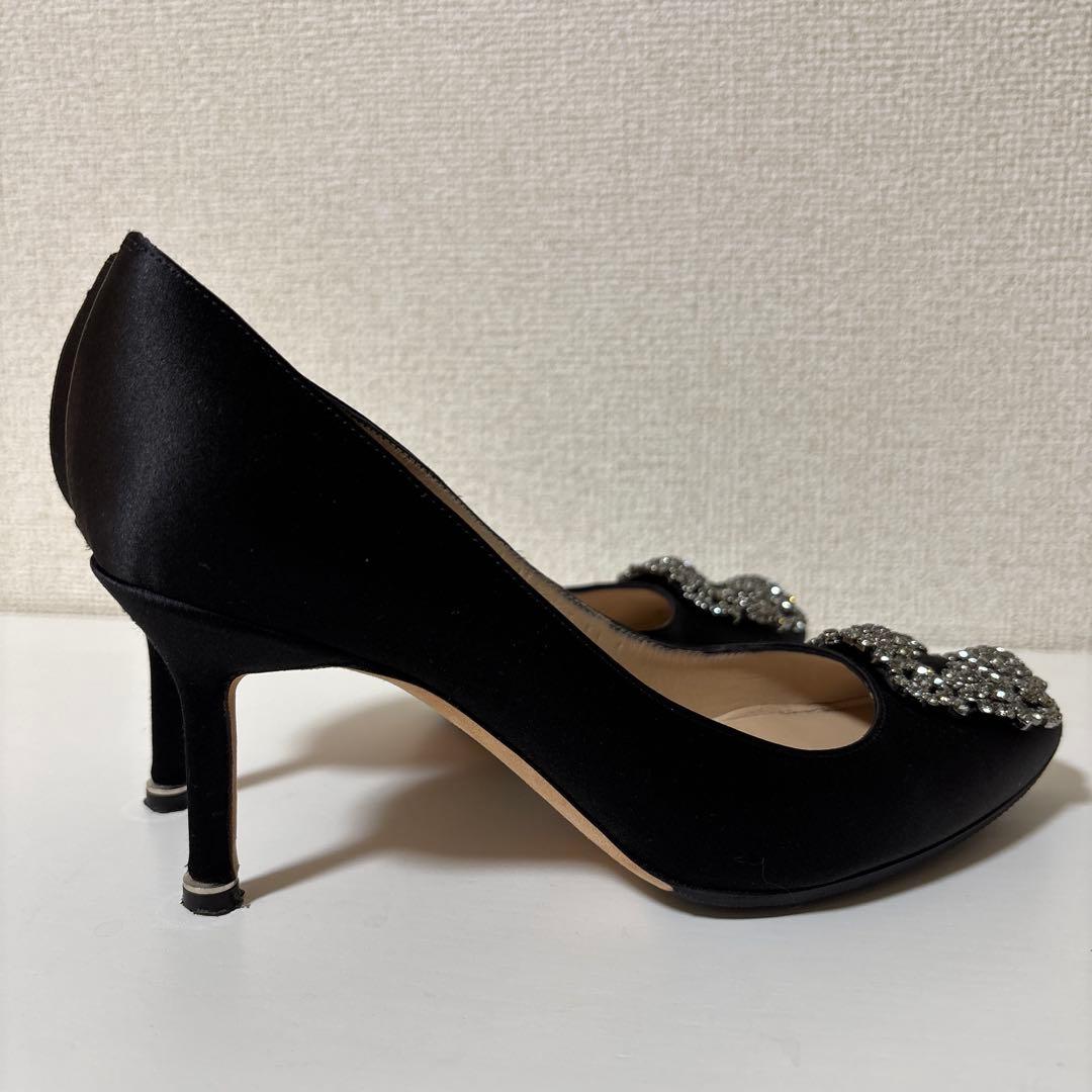 MANOLO BLAHNIK マノロブラニク　ハンギシ　パンプス　サテン