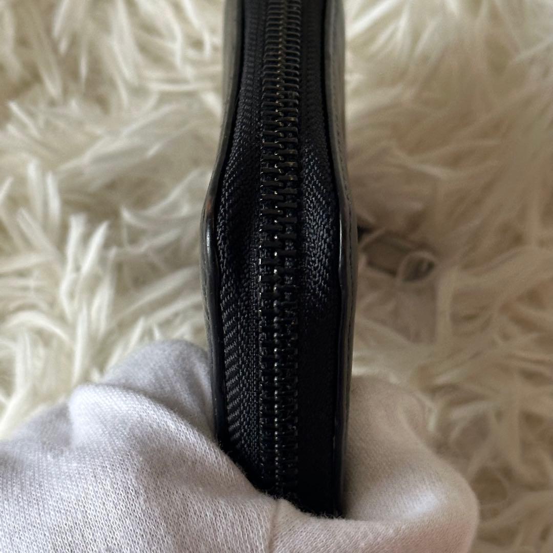 ✨️美品✨️ ケンゾー ケース タイガー 型押し レザー 黒 コンパクト