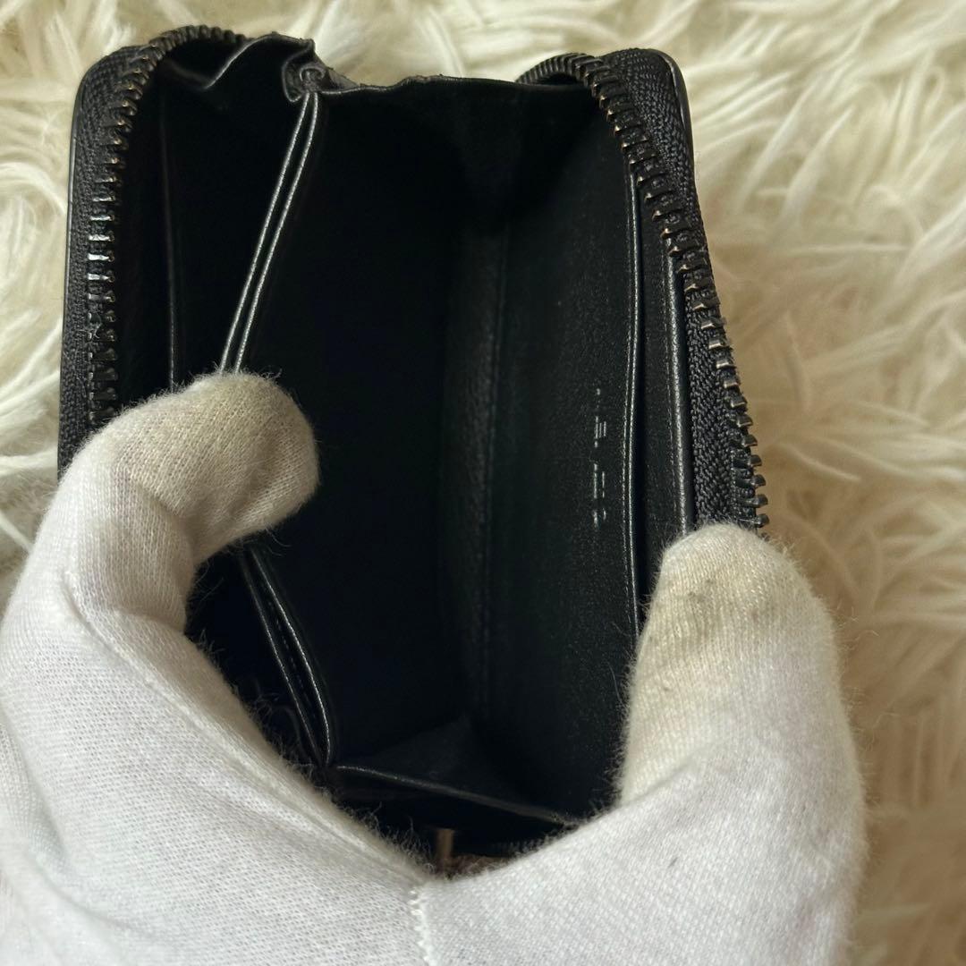 ✨️美品✨️ ケンゾー ケース タイガー 型押し レザー 黒 コンパクト