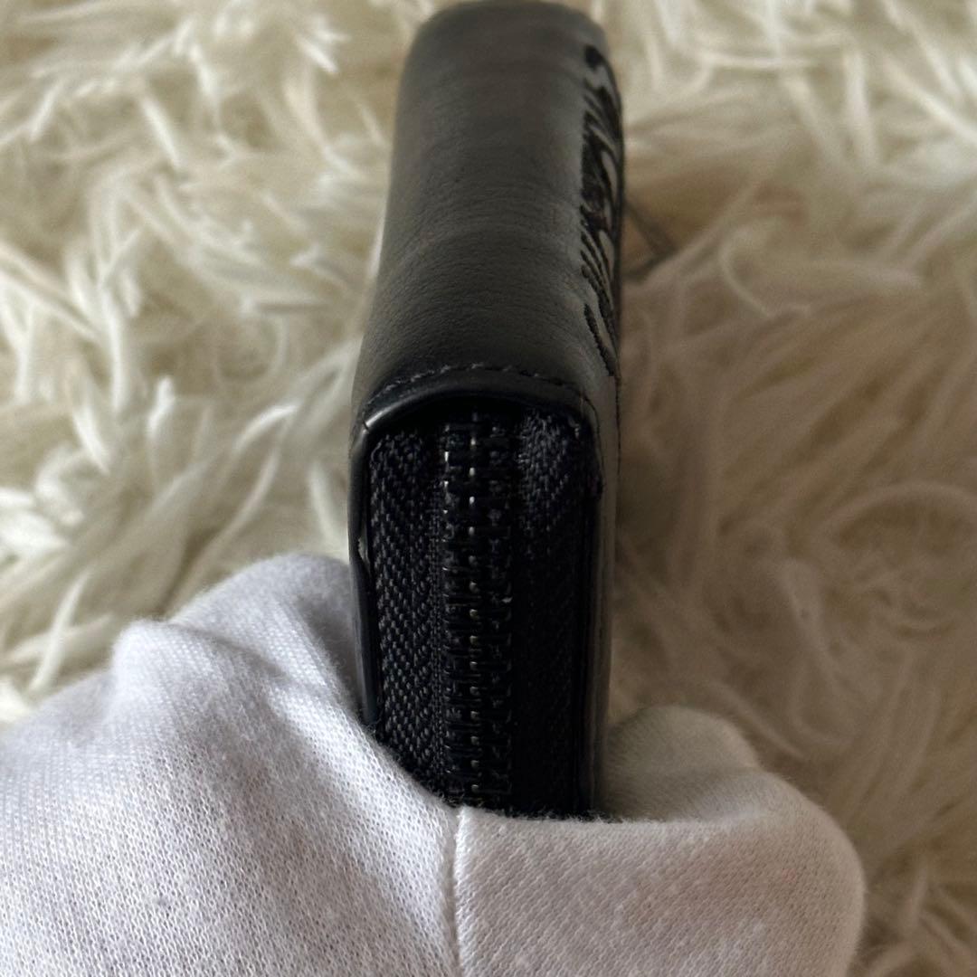 ✨️美品✨️ ケンゾー ケース タイガー 型押し レザー 黒 コンパクト