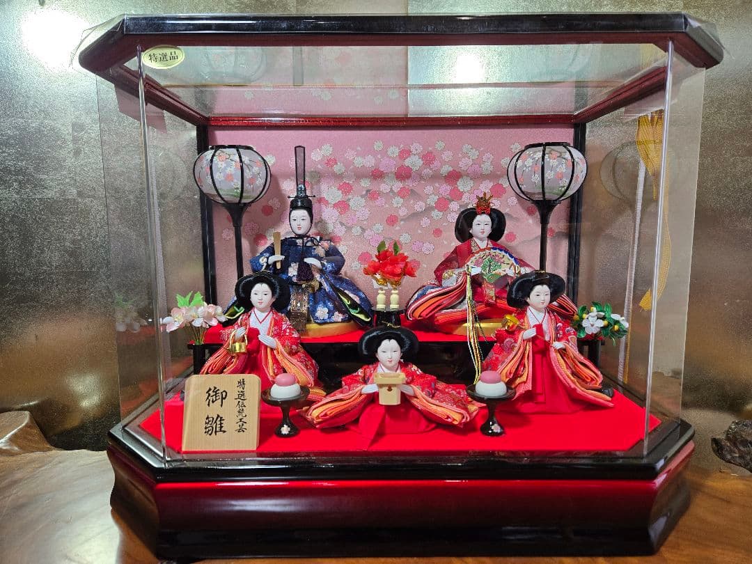 【一点限り】雛人形 ケース飾り　2段 K37