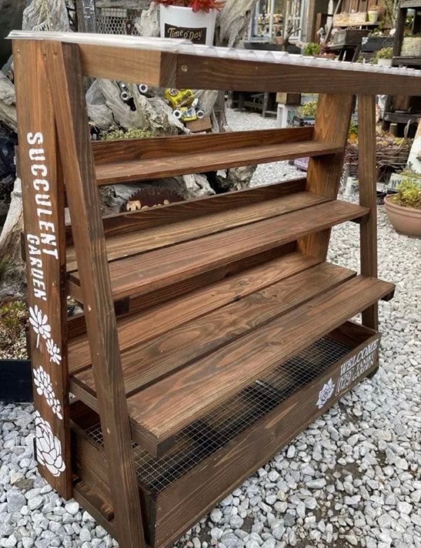 多肉植物棚　GAI-TO2（棚＋トレー）透明トタン屋根