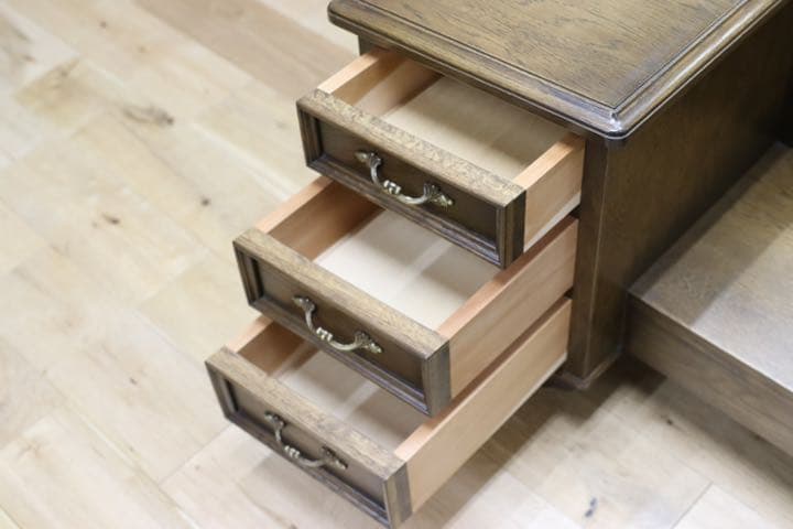 GMEN200○神戸家具 洋家具 ドレッサー 鏡台 化粧台 オーク材 クラシッ