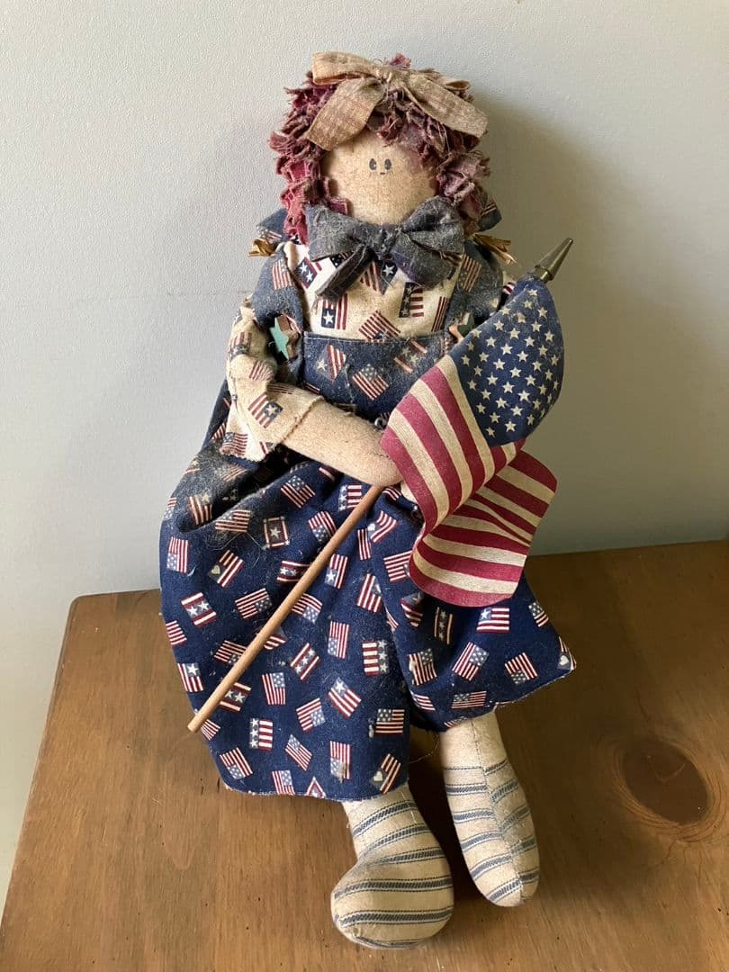 【手作り】カントリードール　布髪ドール　オリジナルキャラクター