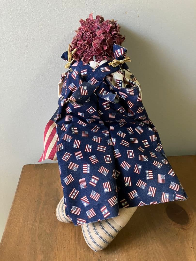 【手作り】カントリードール　布髪ドール　オリジナルキャラクター