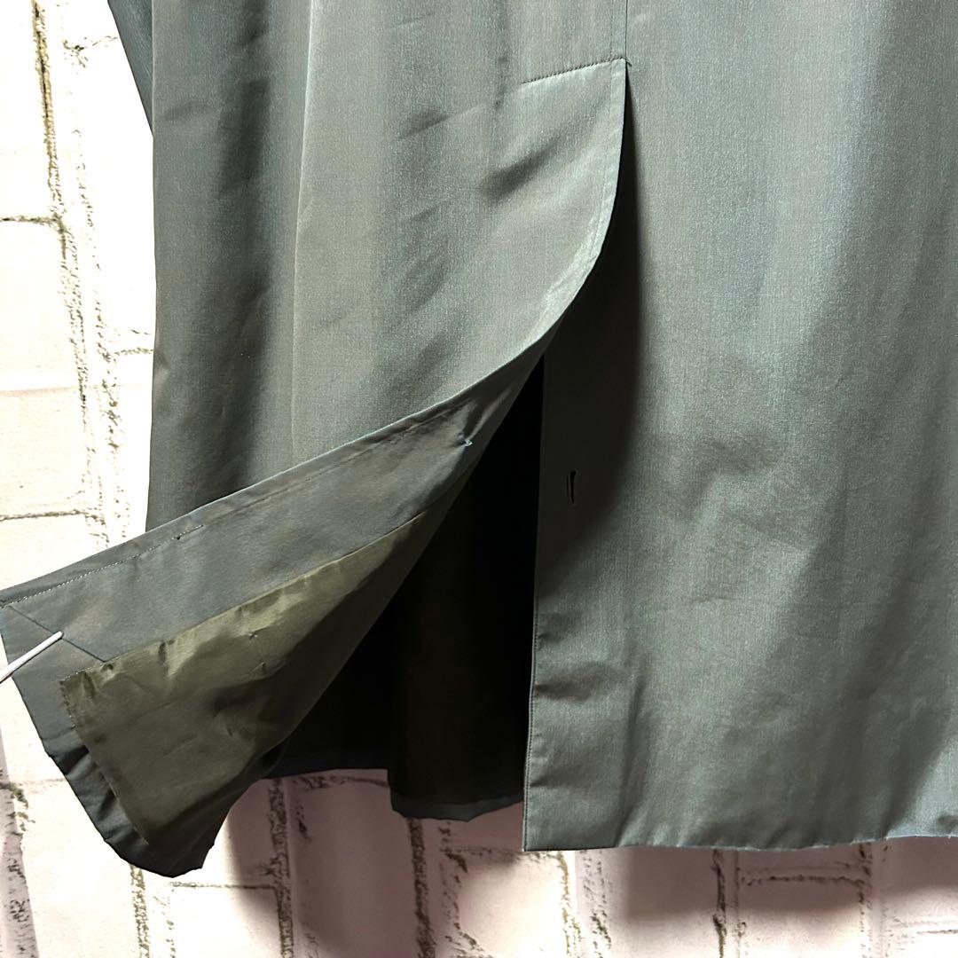 美品 Burberrys バーバリーズ ヴィンテージ バルマカーンコート 青緑