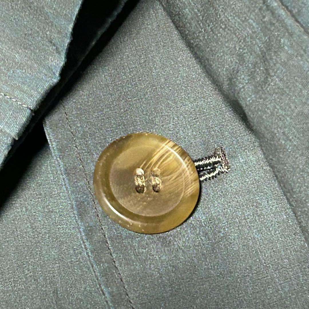 美品 Burberrys バーバリーズ ヴィンテージ バルマカーンコート 青緑