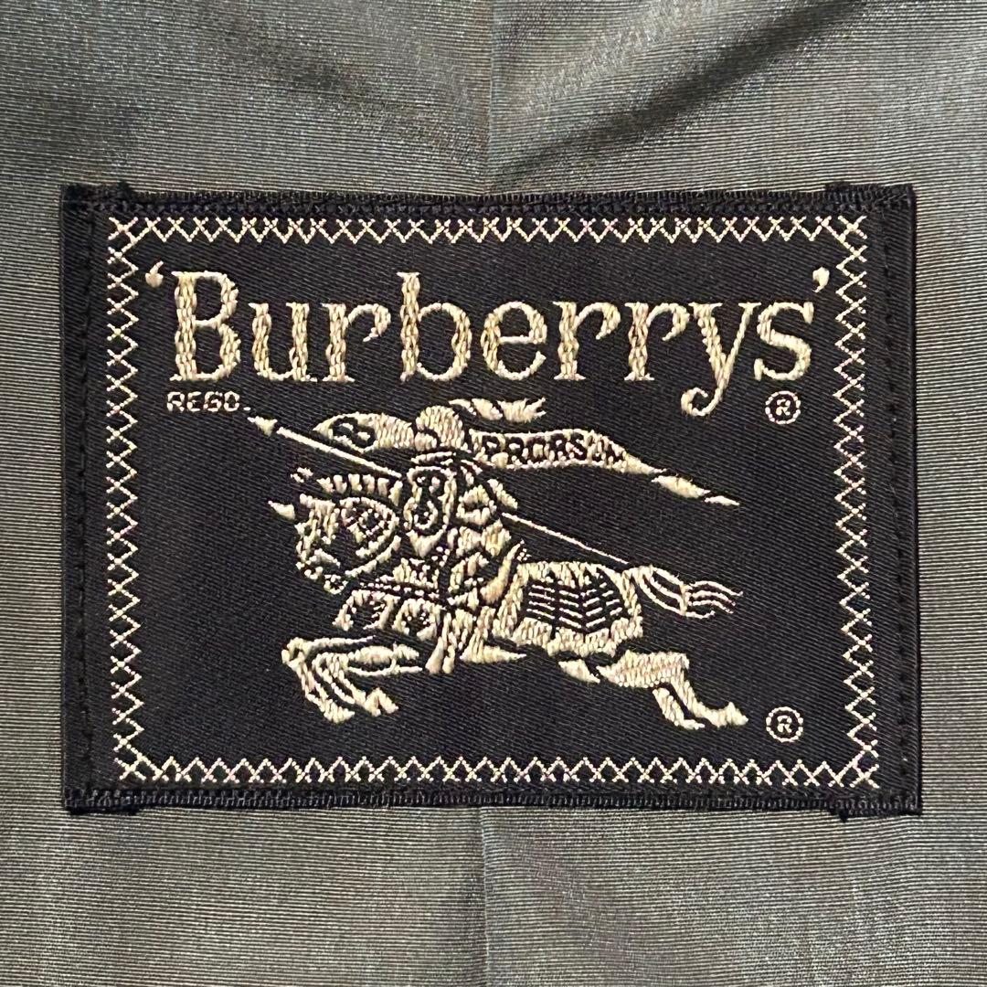 美品 Burberrys バーバリーズ ヴィンテージ バルマカーンコート 青緑