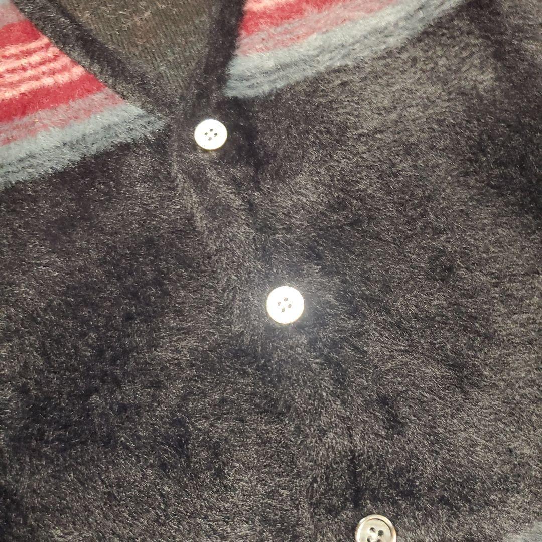 Stussy stripe shaggy cardigan Mサイズ