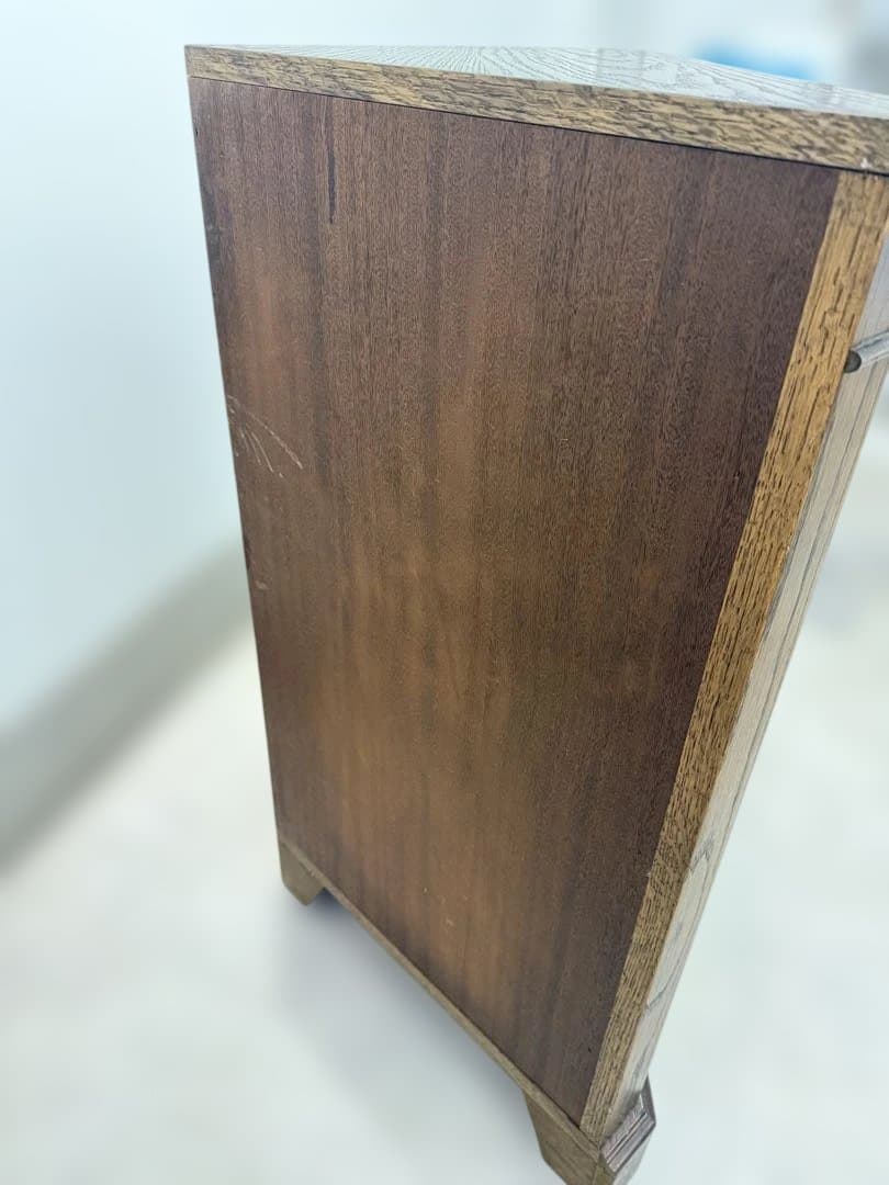 取りに来れる方限定　英国製　木製コーナーキャビネット ブラウン　ビンテージ