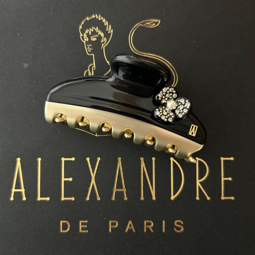 新品 アレクサンドルドゥパリ カメリア ヴァンドームクリップ 7.5㎝