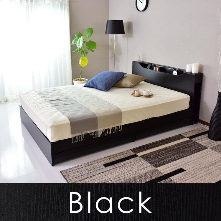 ラグジュアリーでオシャレな時間を♪高級感あるデザインのベッドSDサイズ☆