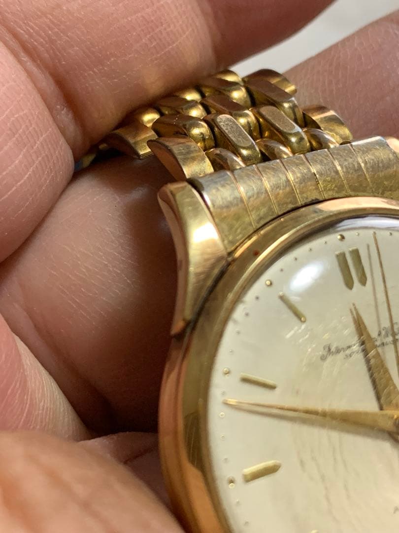 IWC シャウハウゼン自動巻き時計 1960年代　たぶんK18？