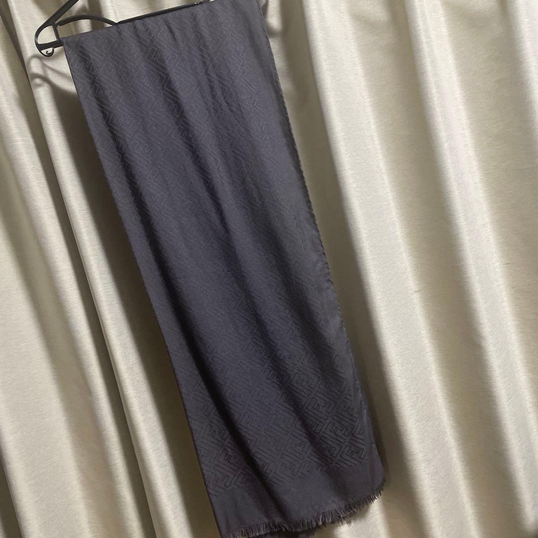 フェンディ　ストール　ブラウン　グレー