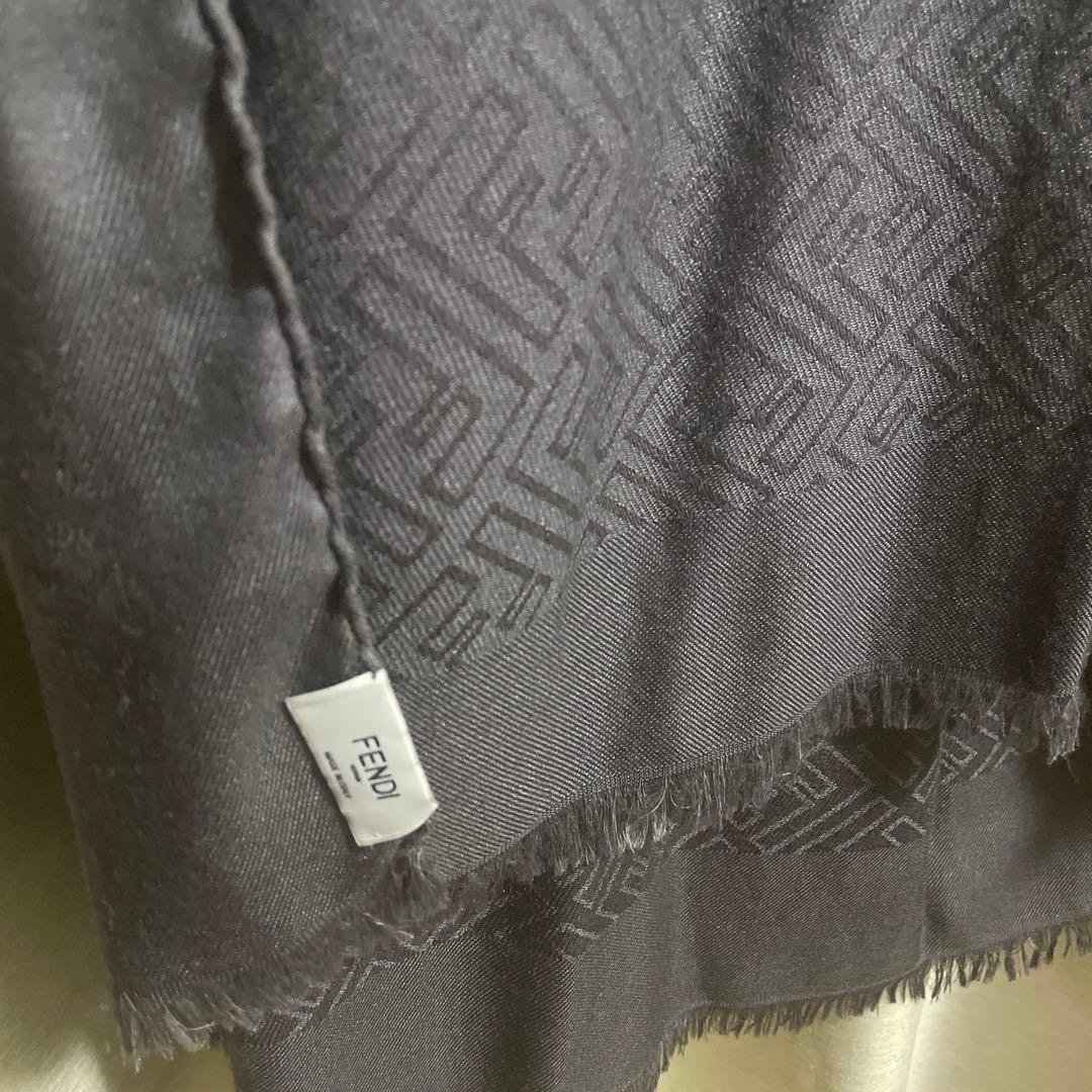 フェンディ　ストール　ブラウン　グレー